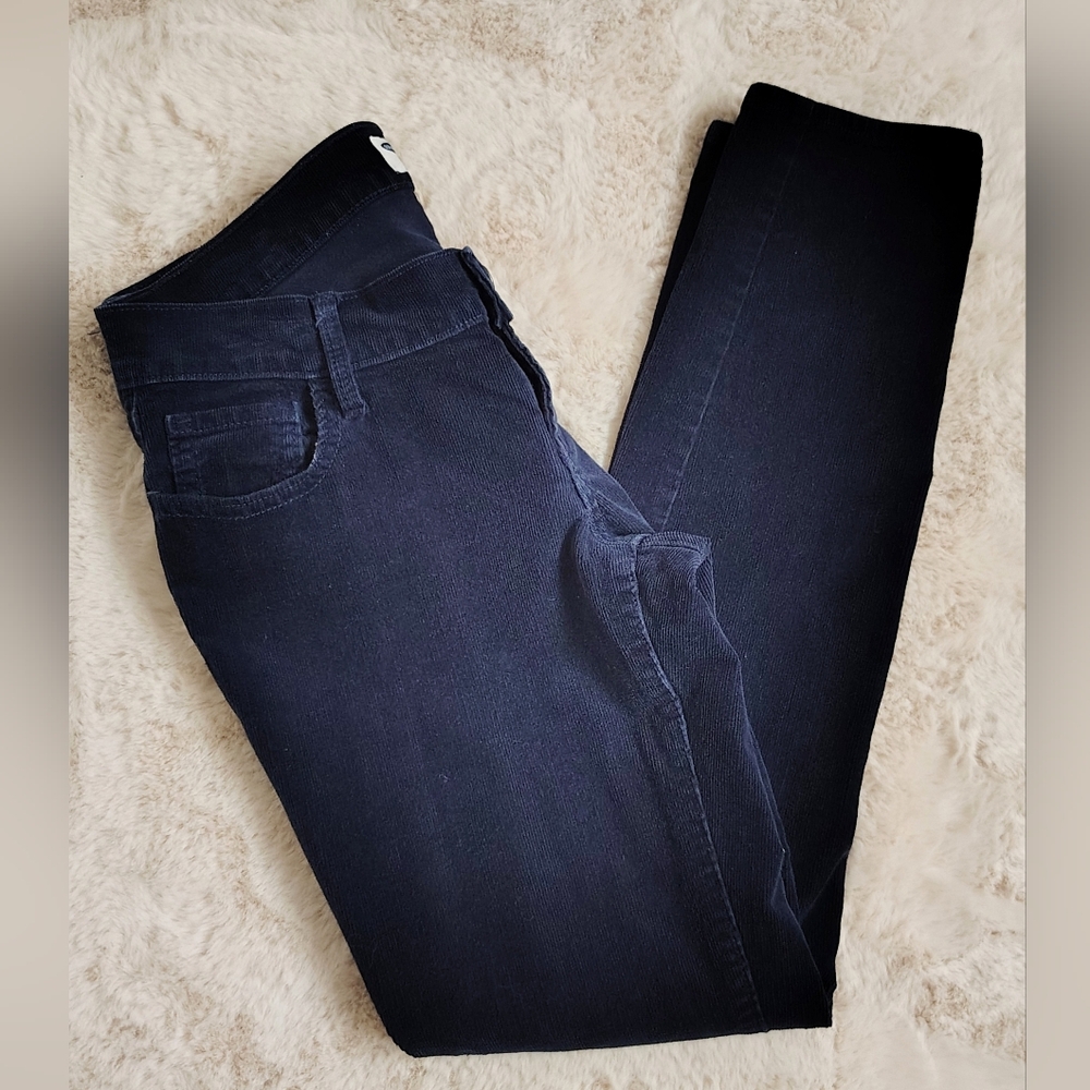 The Rock Star Navy Blue Corduroy Skinny Jeans